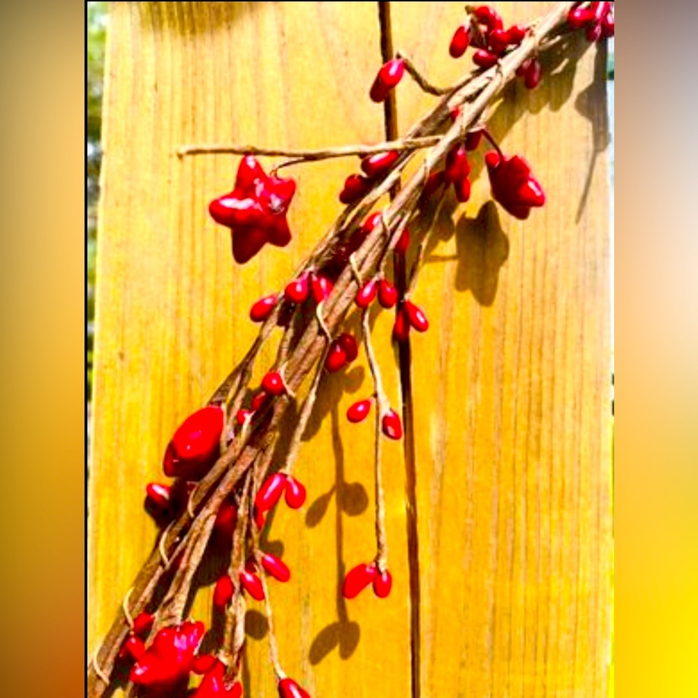 *Americana Star Pip Berry Garland